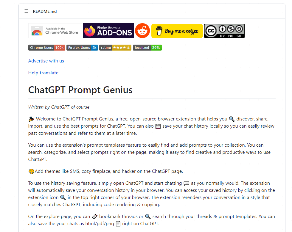 ChatGPT Prompt Genius